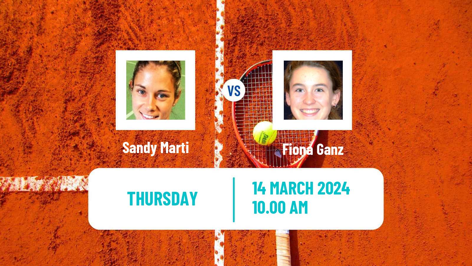 Tennis ITF W15 Gonesse Women Sandy Marti - Fiona Ganz