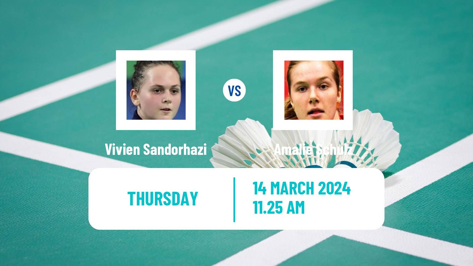 Badminton BWF World Tour Orleans Masters Women Vivien Sandorhazi - Amalie Schulz