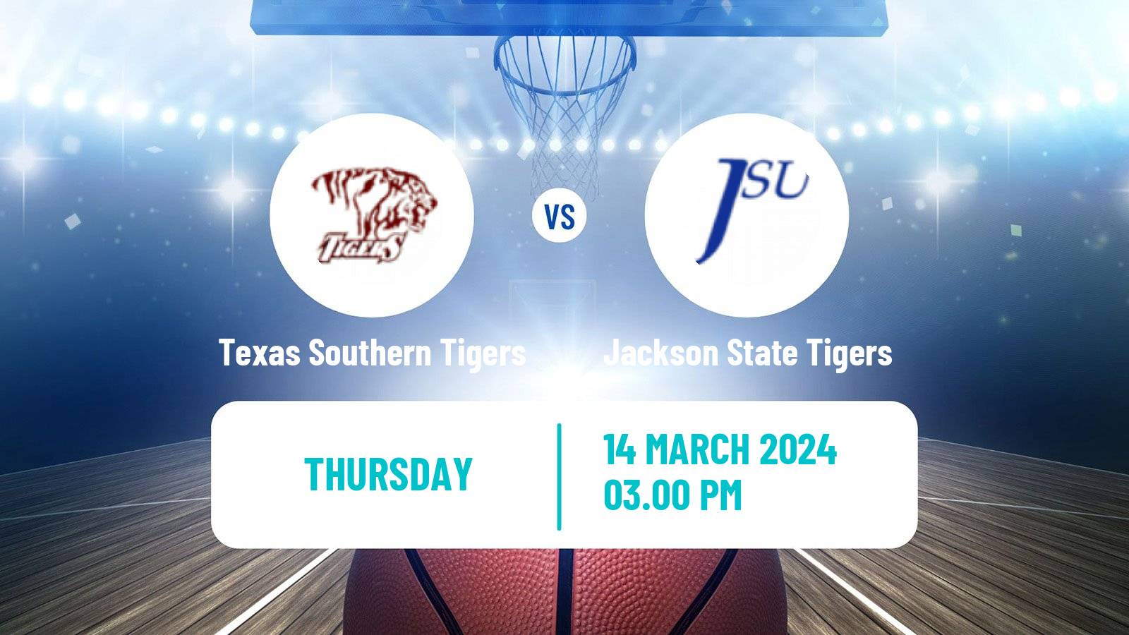 Basketball NCAA College Basketball Texas Southern Tigers - Jackson State Tigers