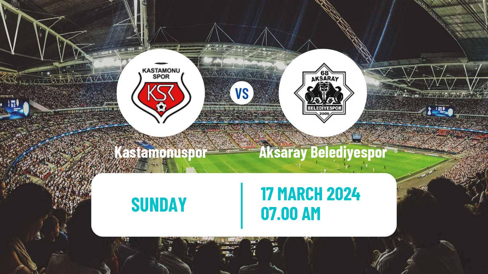 Soccer Turkish Second League Red Group Kastamonuspor - Aksaray Belediyespor