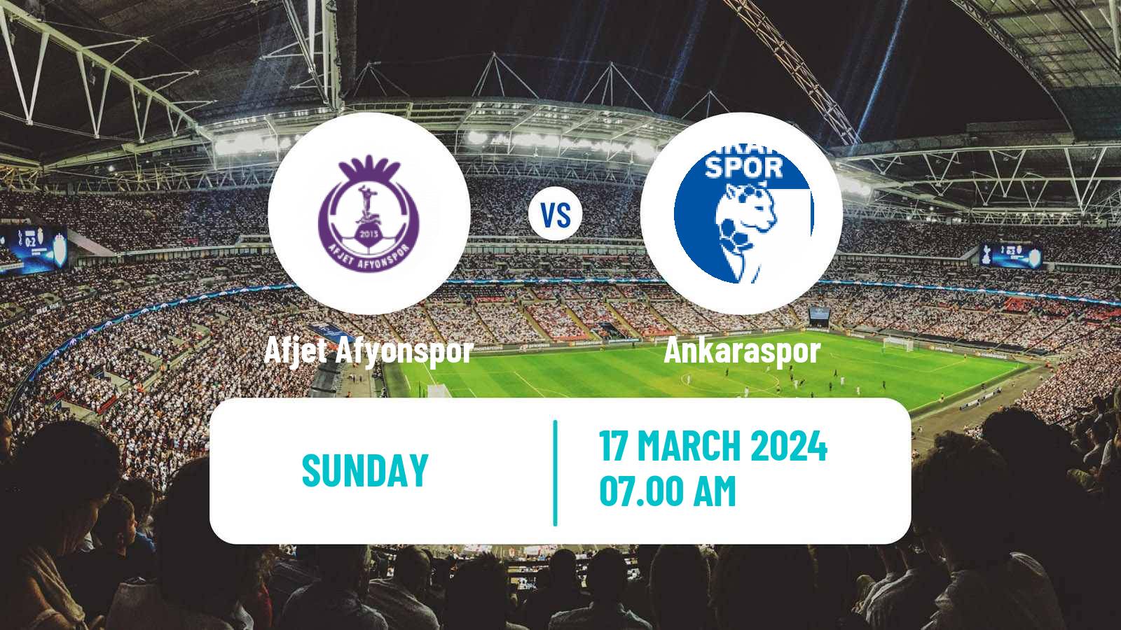 Soccer Turkish Second League White Group Afjet Afyonspor - Ankaraspor