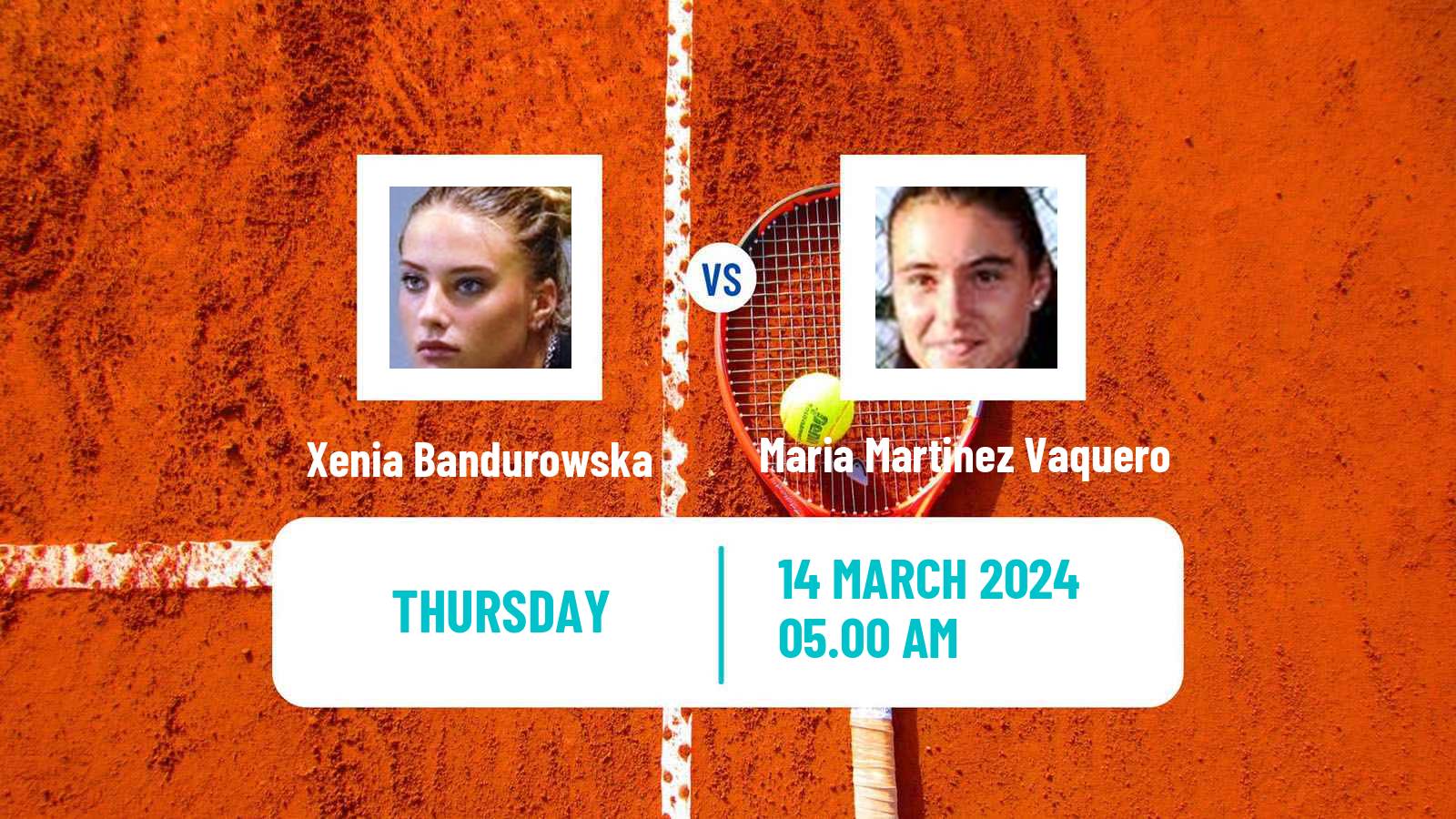 Tennis ITF W15 Monastir 9 Women Xenia Bandurowska - Maria Martinez Vaquero