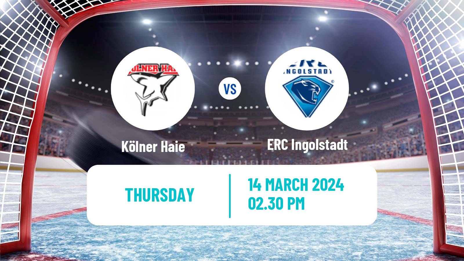 Hockey German Ice Hockey League Kölner Haie - ERC Ingolstadt