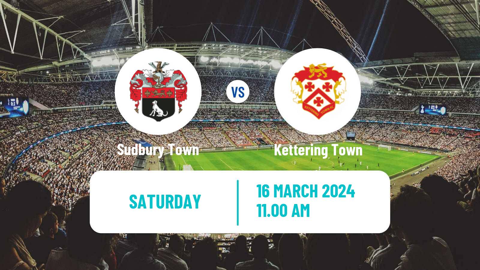 Soccer English Southern League Central Division Sudbury Town - Kettering Town