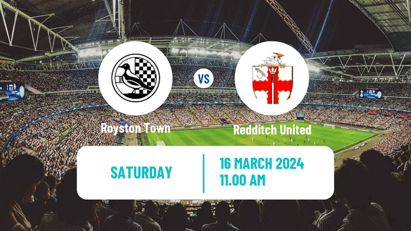 Soccer English Southern League Central Division Royston Town - Redditch United