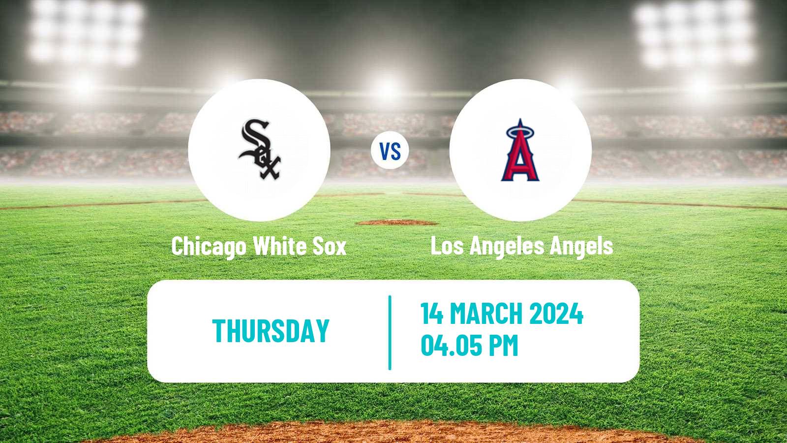 Baseball MLB Spring Training Chicago White Sox - Los Angeles Angels