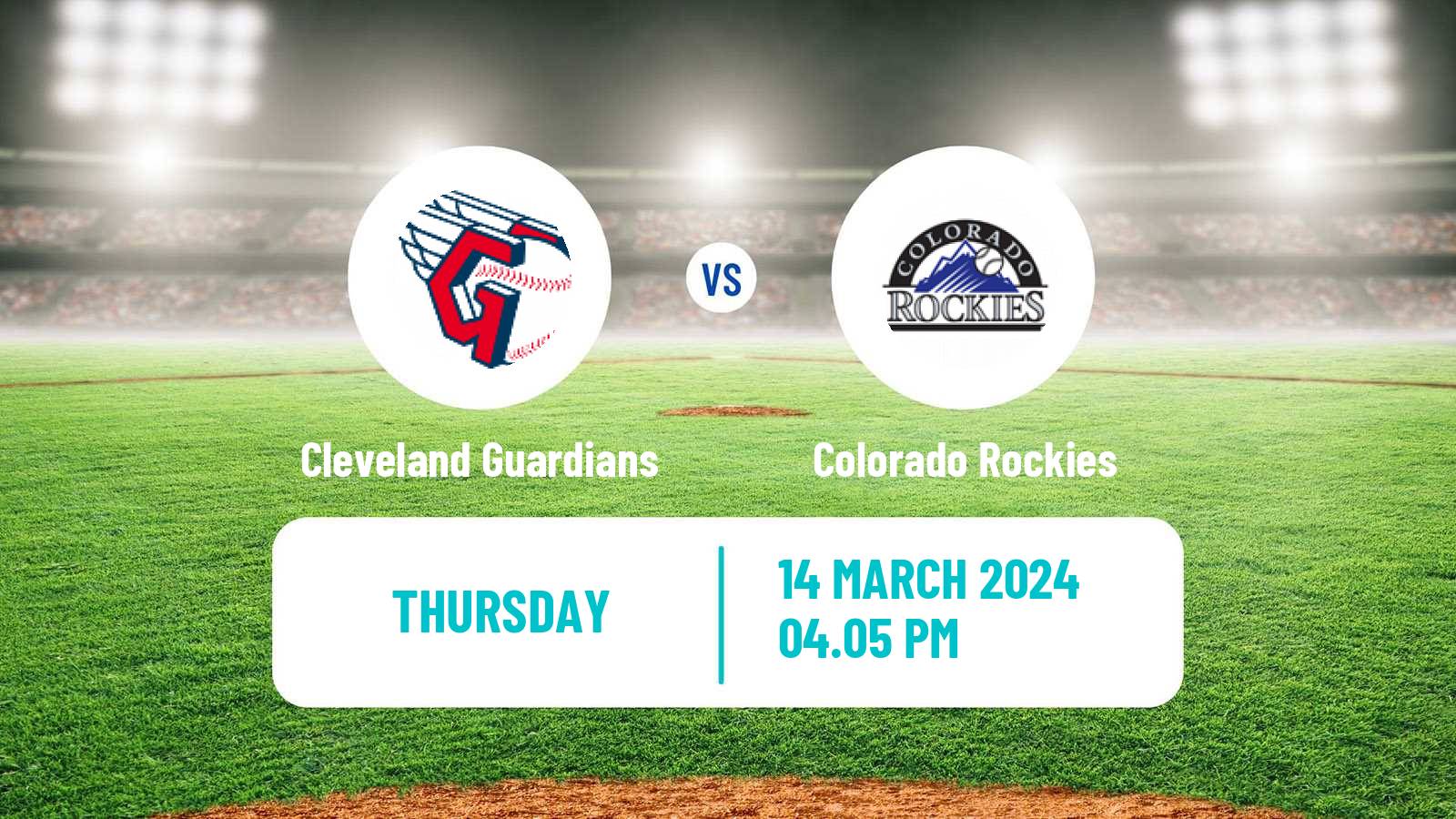 Baseball MLB Spring Training Cleveland Guardians - Colorado Rockies