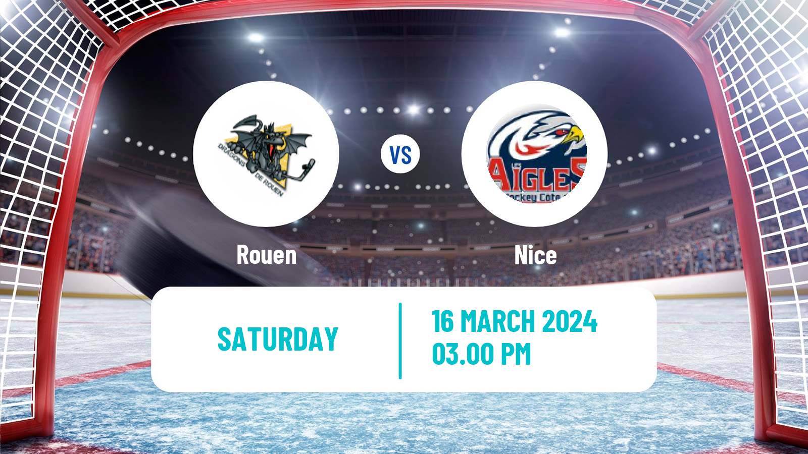Hockey French Ligue Magnus Rouen - Nice