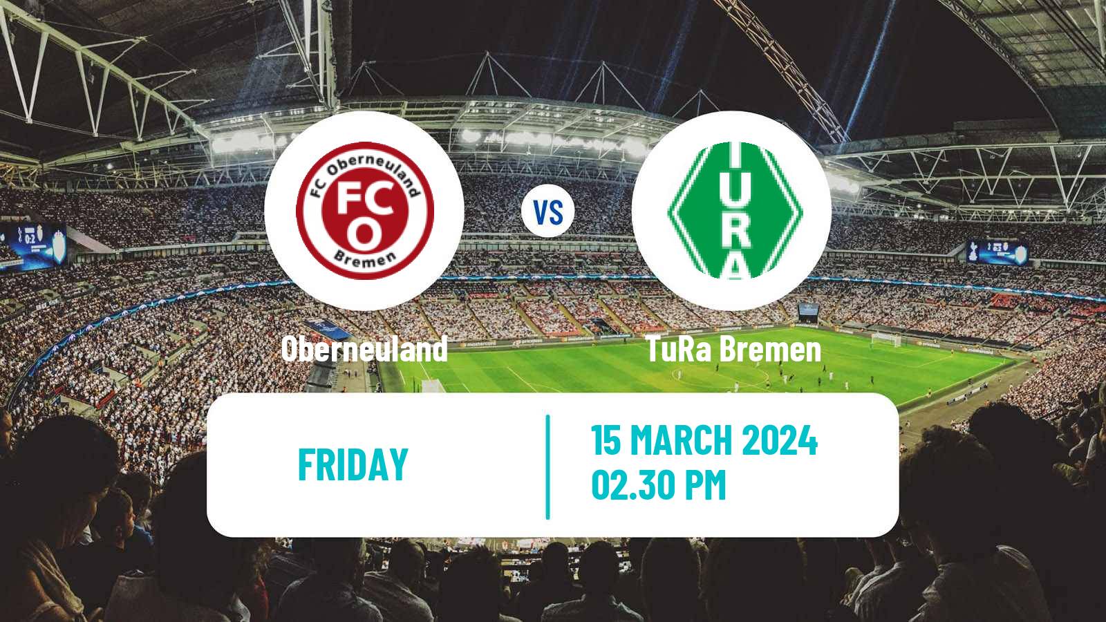 Soccer German Oberliga Bremen Oberneuland - TuRa Bremen