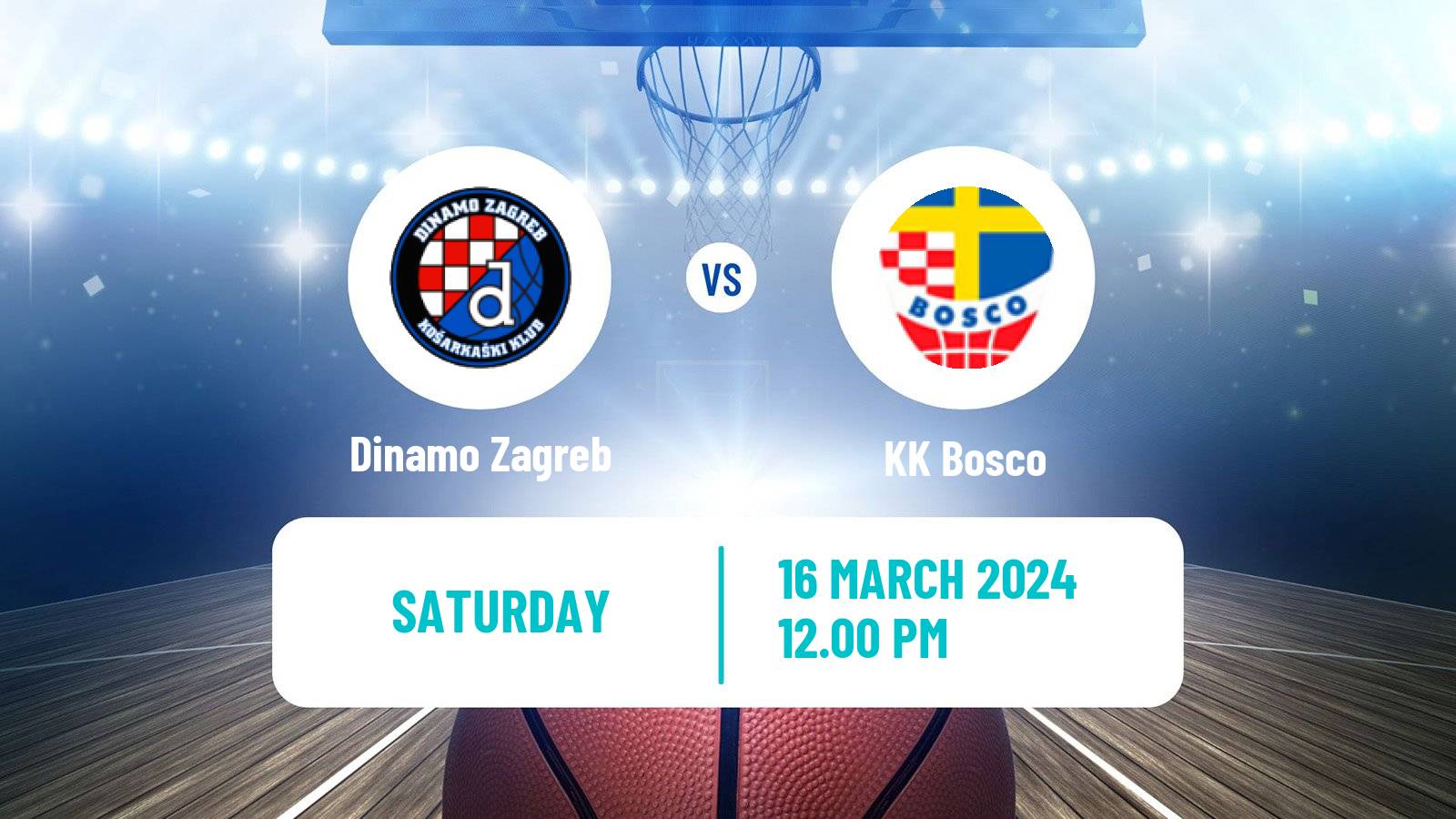 Basketball Croatian Premijer Liga Basketball Dinamo Zagreb - Bosco