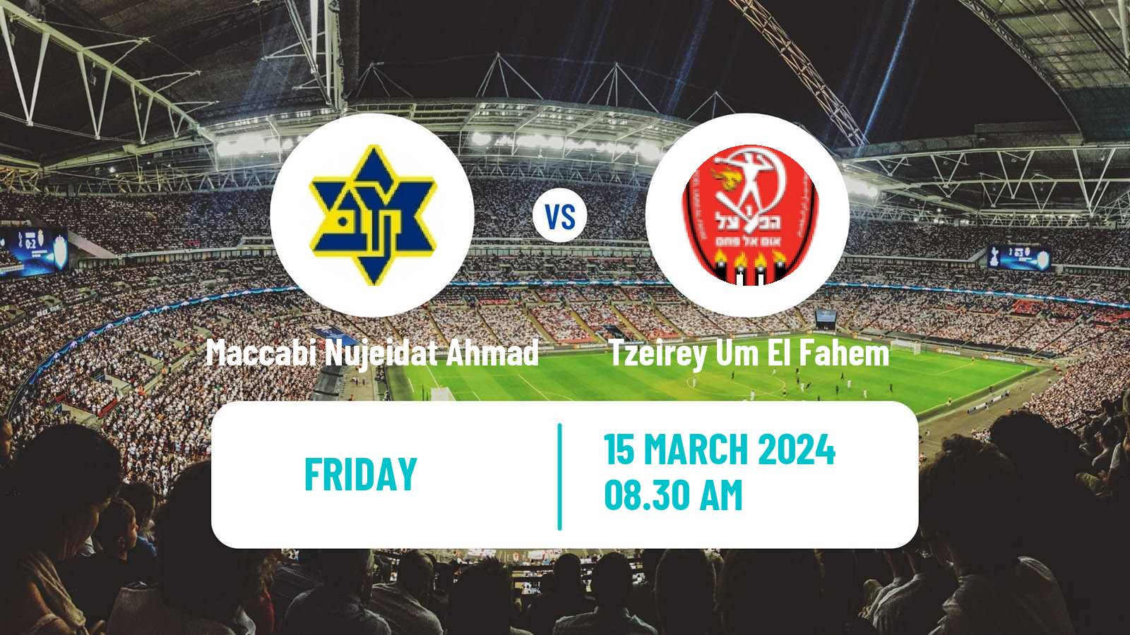 Soccer Israeli Liga Alef North Maccabi Nujeidat Ahmad - Tzeirey Um El Fahem