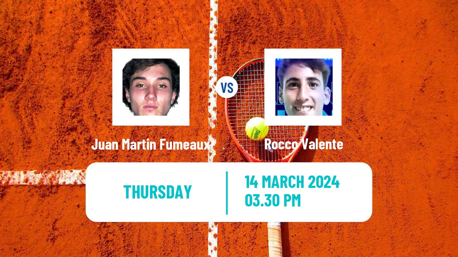 Tennis ITF M15 Punta Del Este Men Juan Martin Fumeaux - Rocco Valente