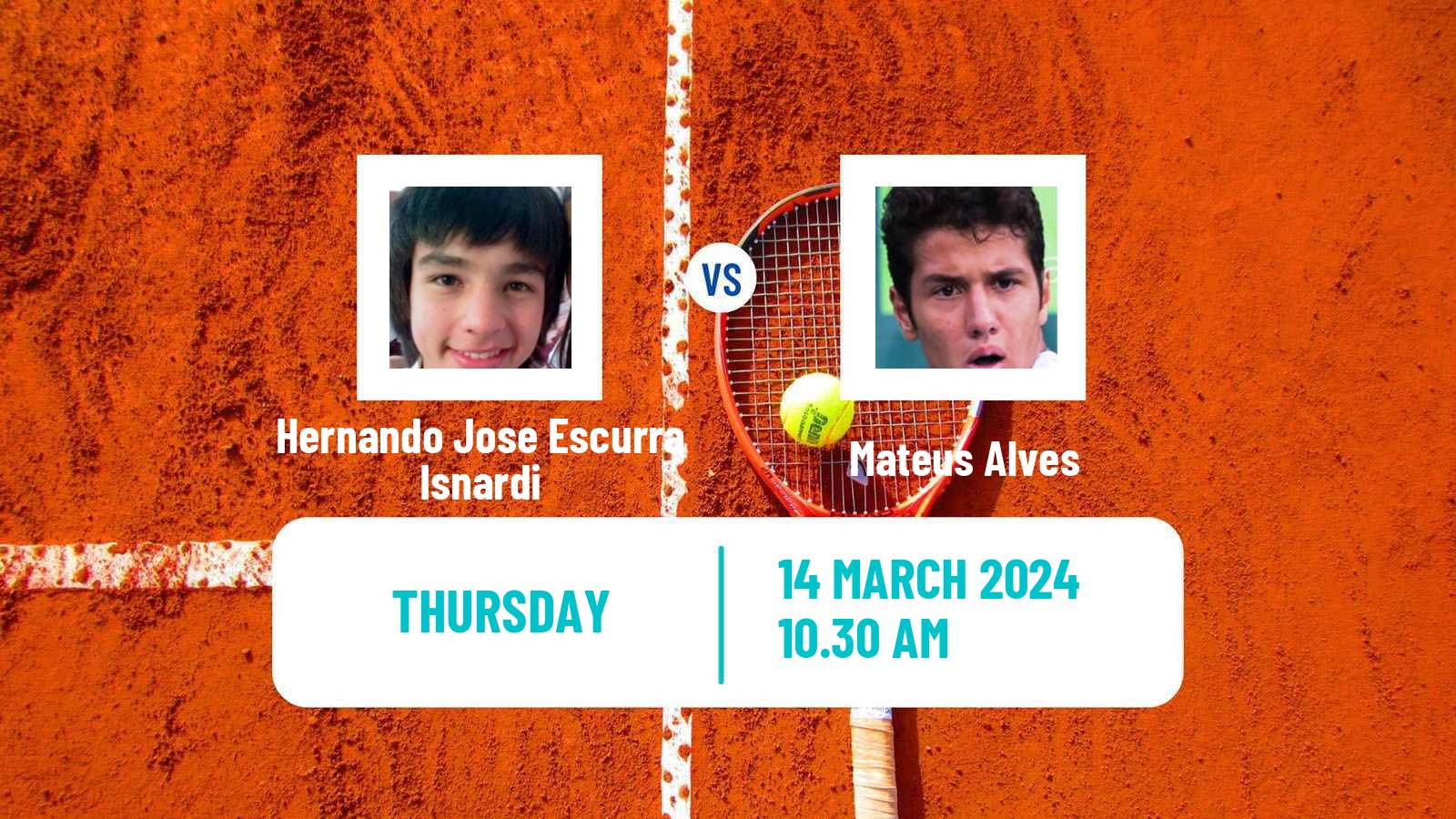 Tennis ITF M25 Feira De Santana Men Hernando Jose Escurra Isnardi - Mateus Alves