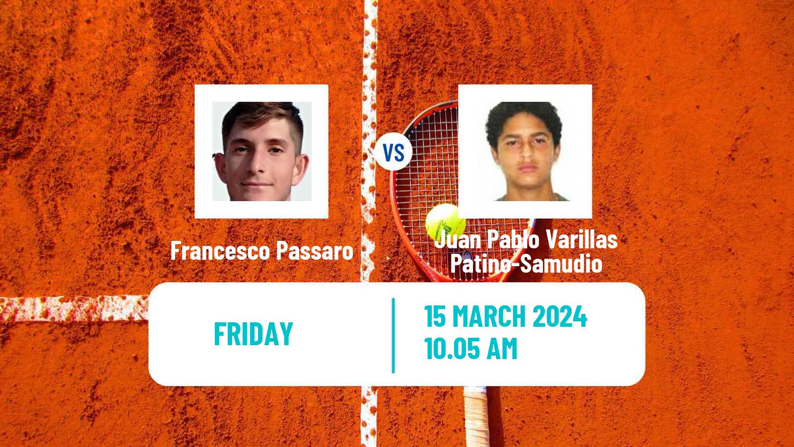 Tennis Santiago Challenger Men Francesco Passaro - Juan Pablo Varillas Patino-Samudio