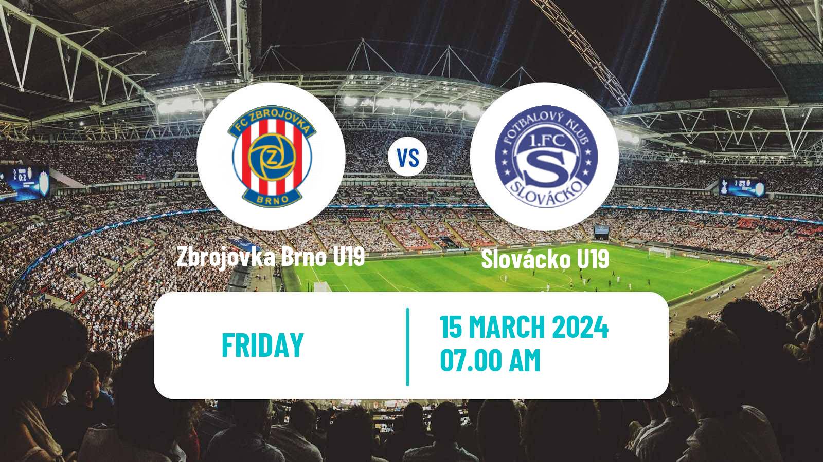 Soccer Czech U19 League Zbrojovka Brno U19 - Slovácko U19