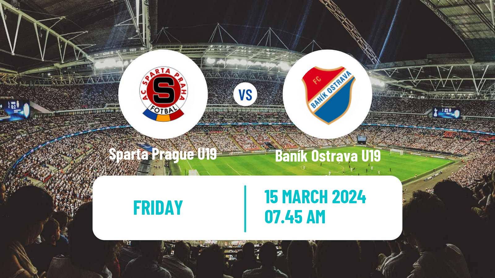 Soccer Czech U19 League Sparta Prague U19 - Baník Ostrava U19