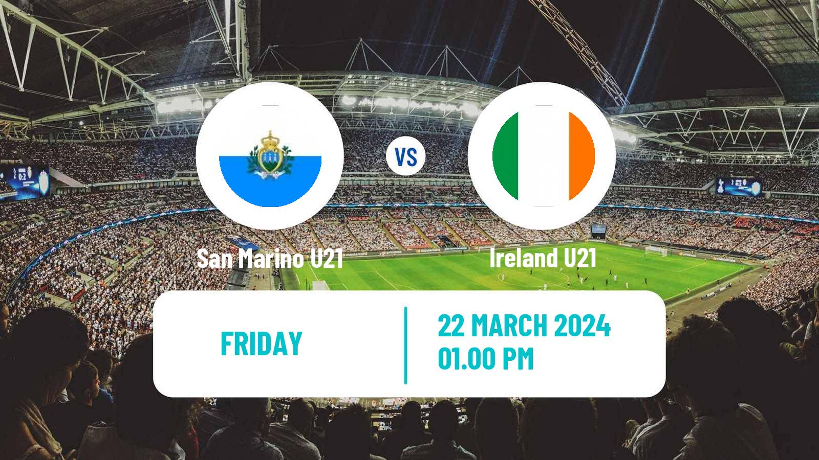 Soccer UEFA Euro U21 San Marino U21 - Ireland U21