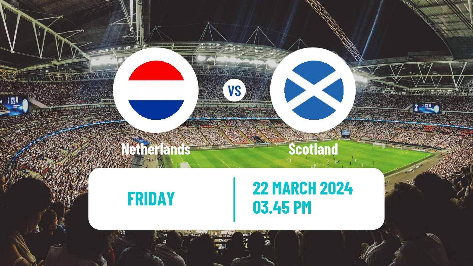 Soccer Friendly Netherlands - Scotland