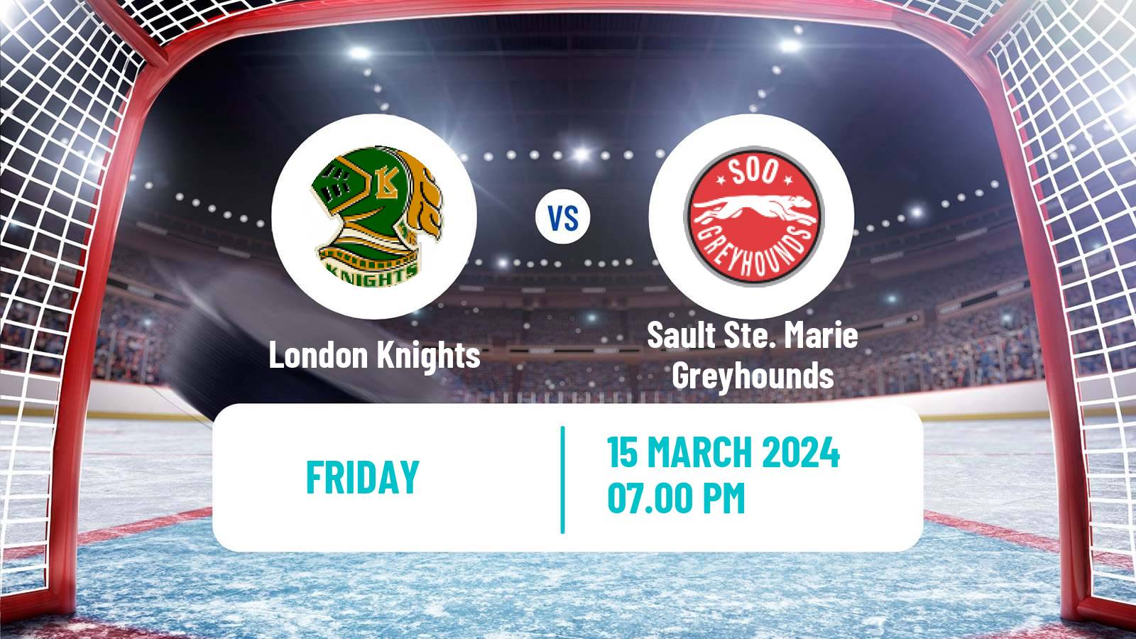 Hockey OHL London Knights - Sault Ste. Marie Greyhounds