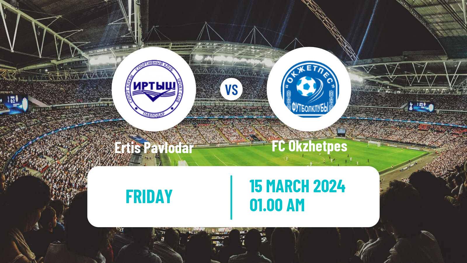 Soccer Kazakh Cup Ertis Pavlodar - Okzhetpes