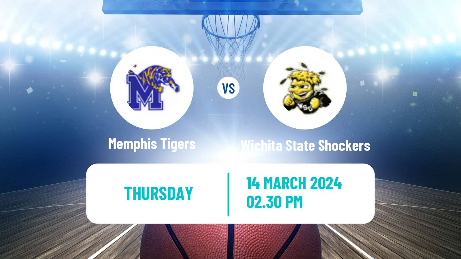 Basketball NCAA College Basketball Memphis Tigers - Wichita State Shockers