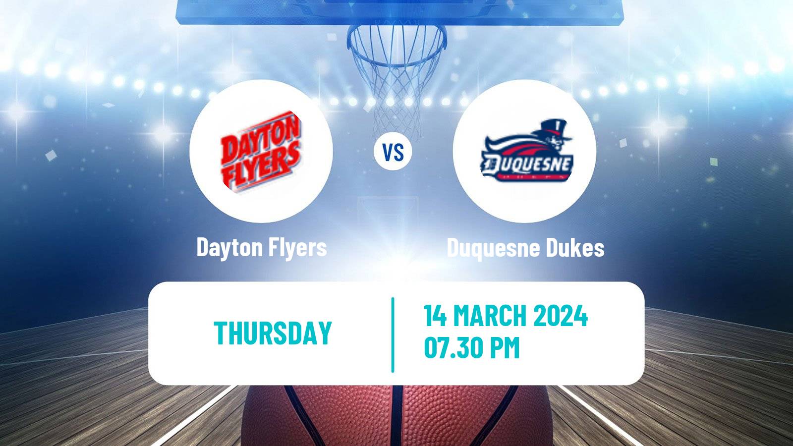 Basketball NCAA College Basketball Dayton Flyers - Duquesne Dukes