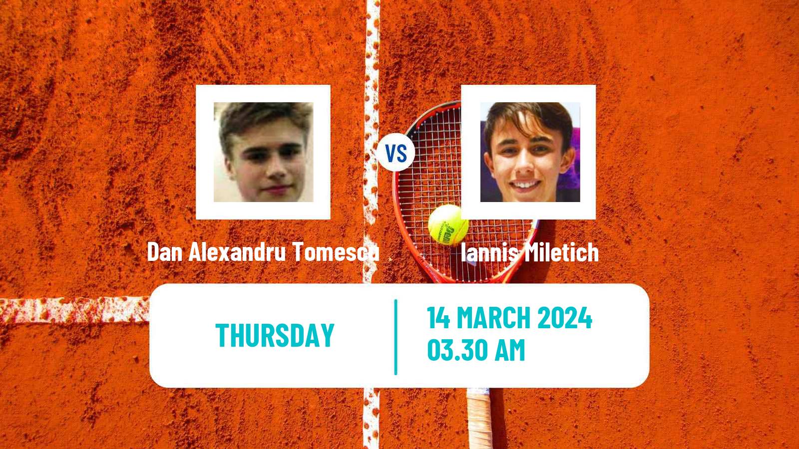 Tennis ITF M15 Alaminos Larnaca Men Dan Alexandru Tomescu - Iannis Miletich