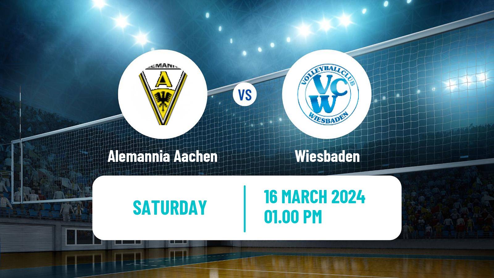 Volleyball German Bundesliga Volleyball Women Alemannia Aachen - Wiesbaden