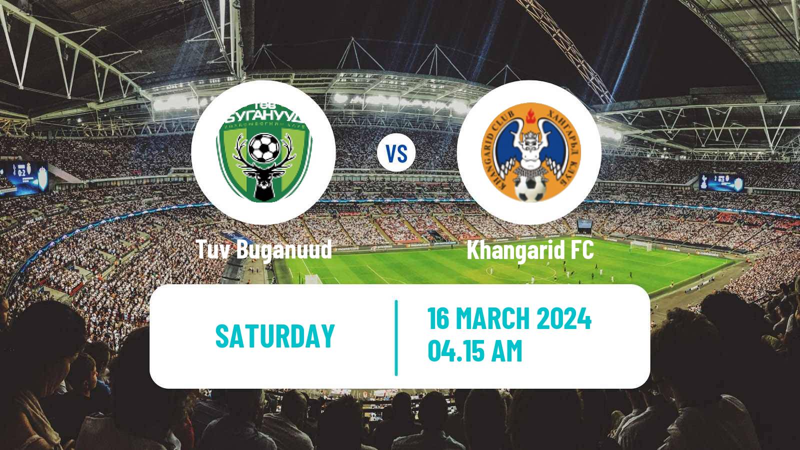 Soccer Mongolian Premier League Tuv Buganuud - Khangarid