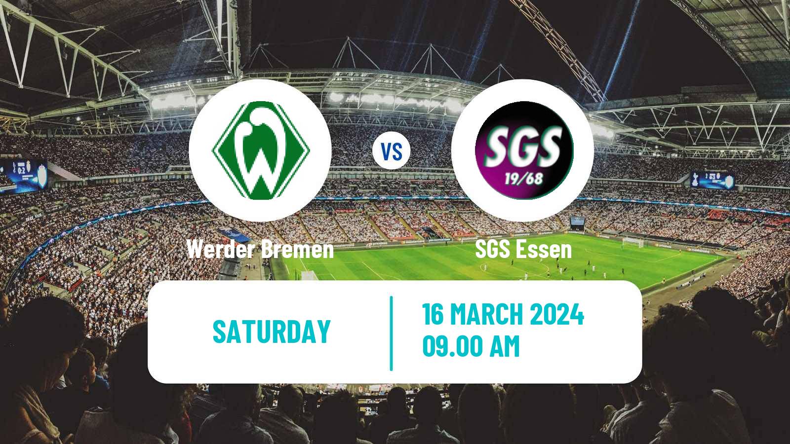 Soccer German Bundesliga Women Werder Bremen - SGS Essen