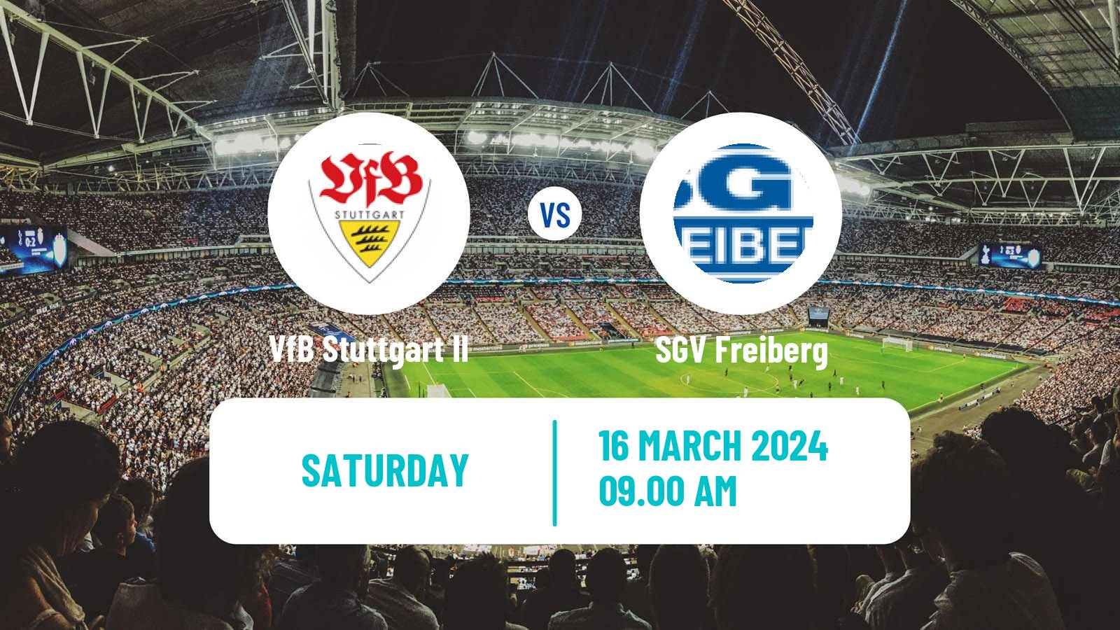 Soccer German Regionalliga Sudwest VfB Stuttgart II - Freiberg