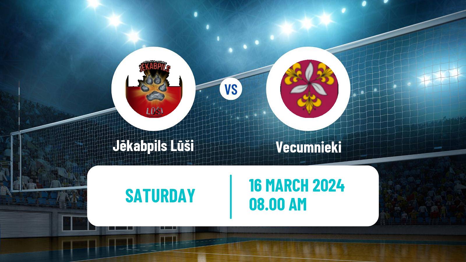 Volleyball Latvian Nacionala Liga Volleyball Jēkabpils Lūši - Vecumnieki
