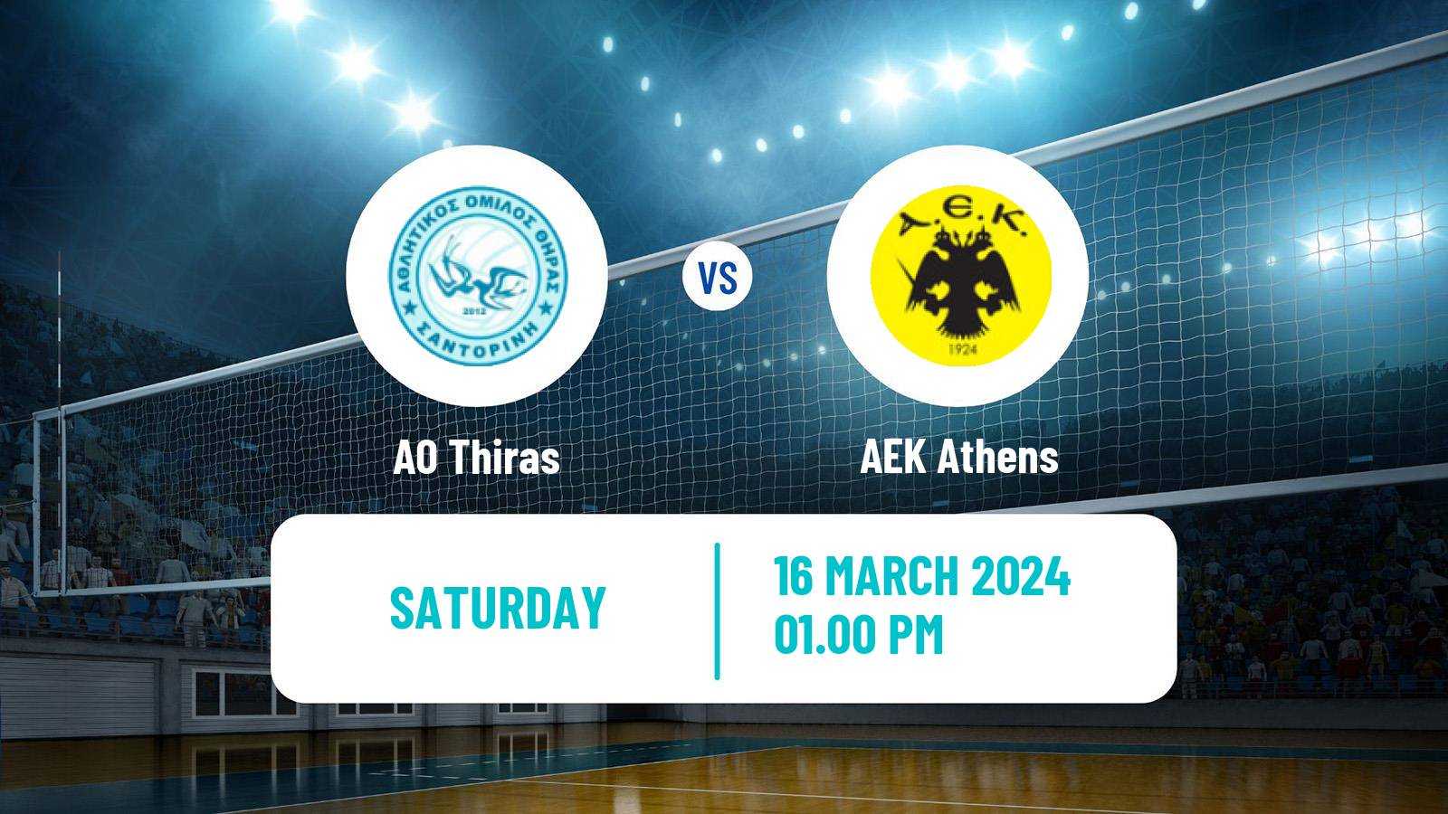 Volleyball Greek A1 Volleyball Women Thiras - AEK Athens