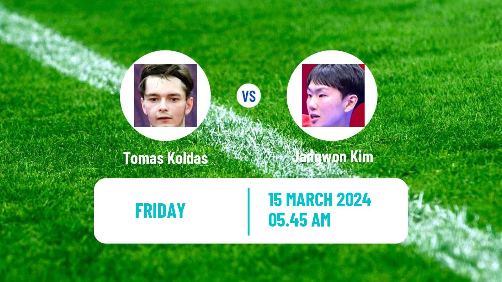 Table tennis Tt Star Series Men Tomas Koldas - Jangwon Kim