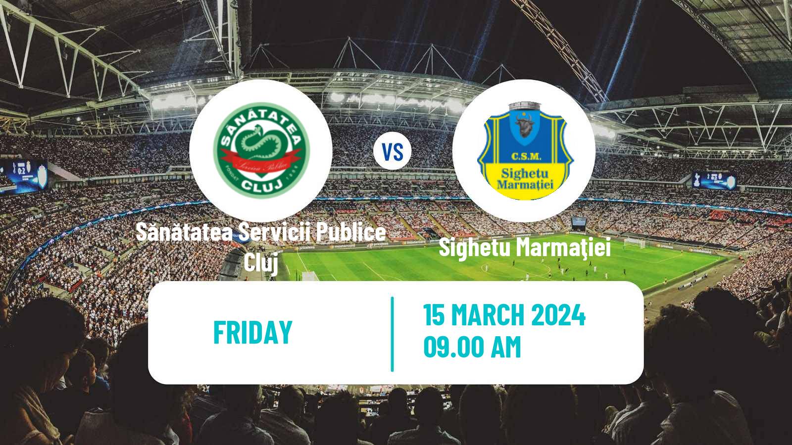 Soccer Romanian Liga 3 - Seria 10 Sănătatea Servicii Publice Cluj - Sighetu Marmaţiei