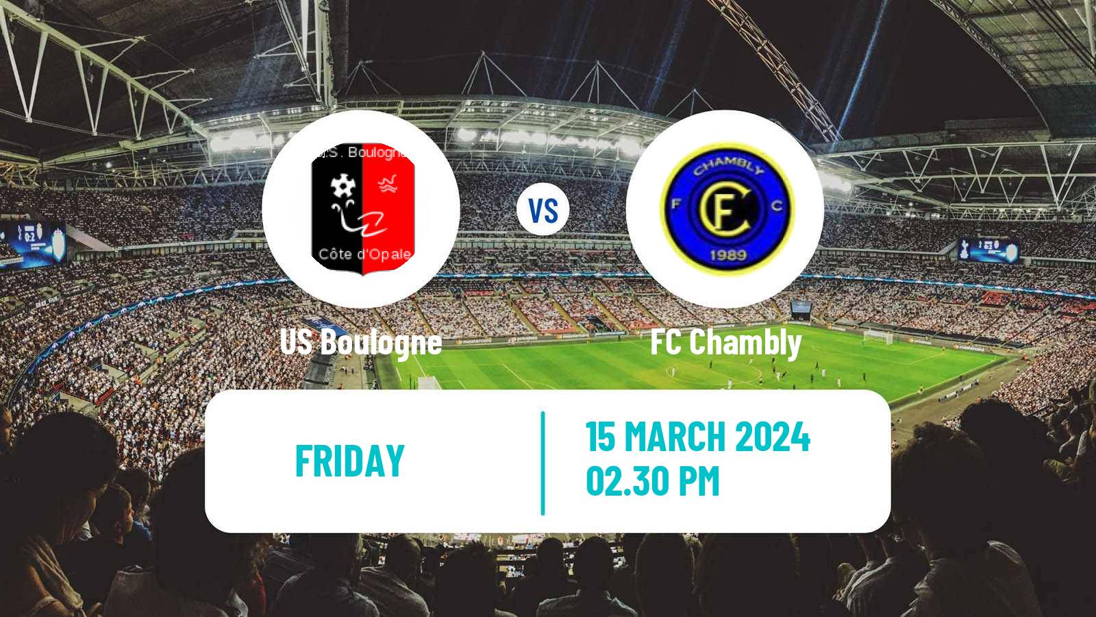 Soccer French National 2 - Group C Boulogne - Chambly