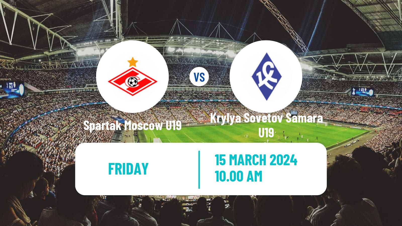 Soccer Russian Youth League Spartak Moscow U19 - Krylya Sovetov Samara U19