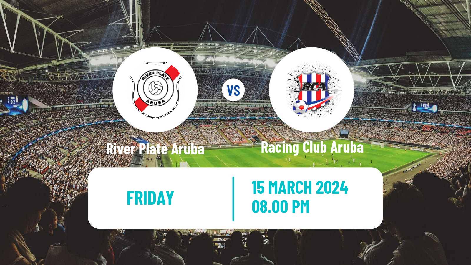 Soccer Aruban Division di Honor River Plate Aruba - Racing Club Aruba