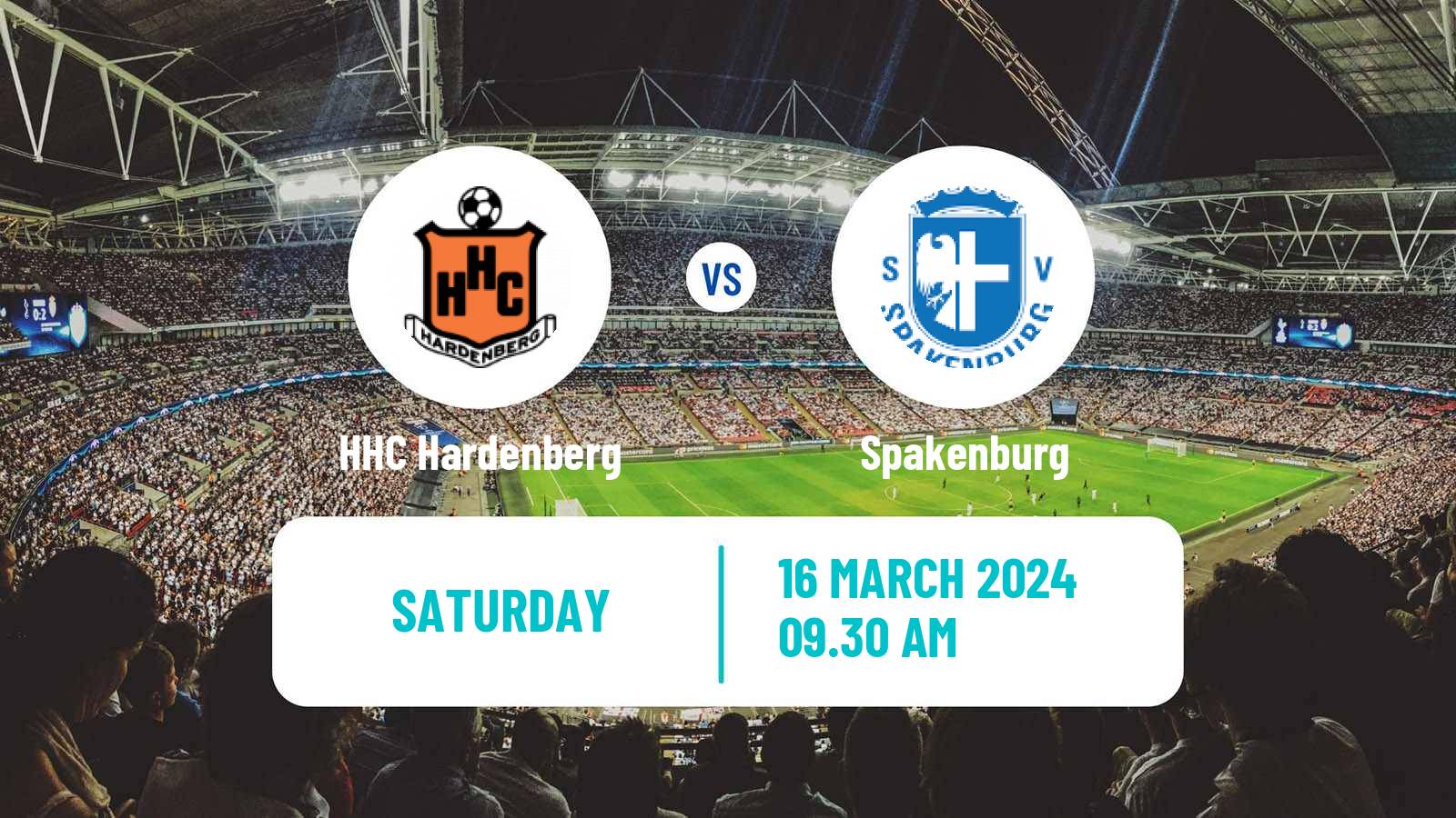 Soccer Dutch Tweede Divisie HHC Hardenberg - Spakenburg