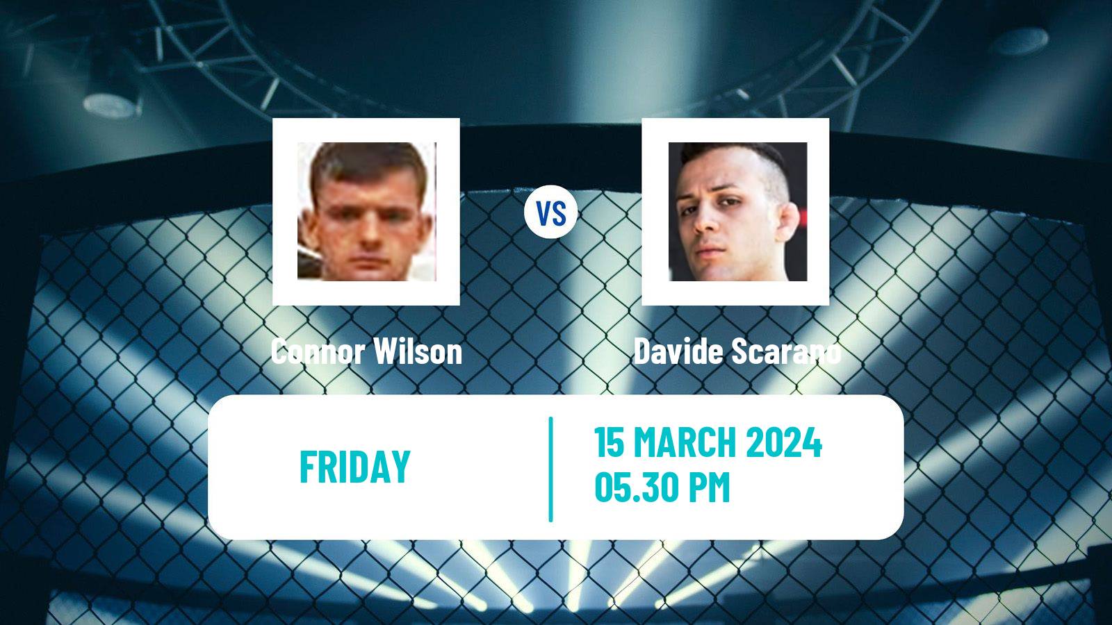 MMA Flyweight Cage Warriors Men Connor Wilson - Davide Scarano