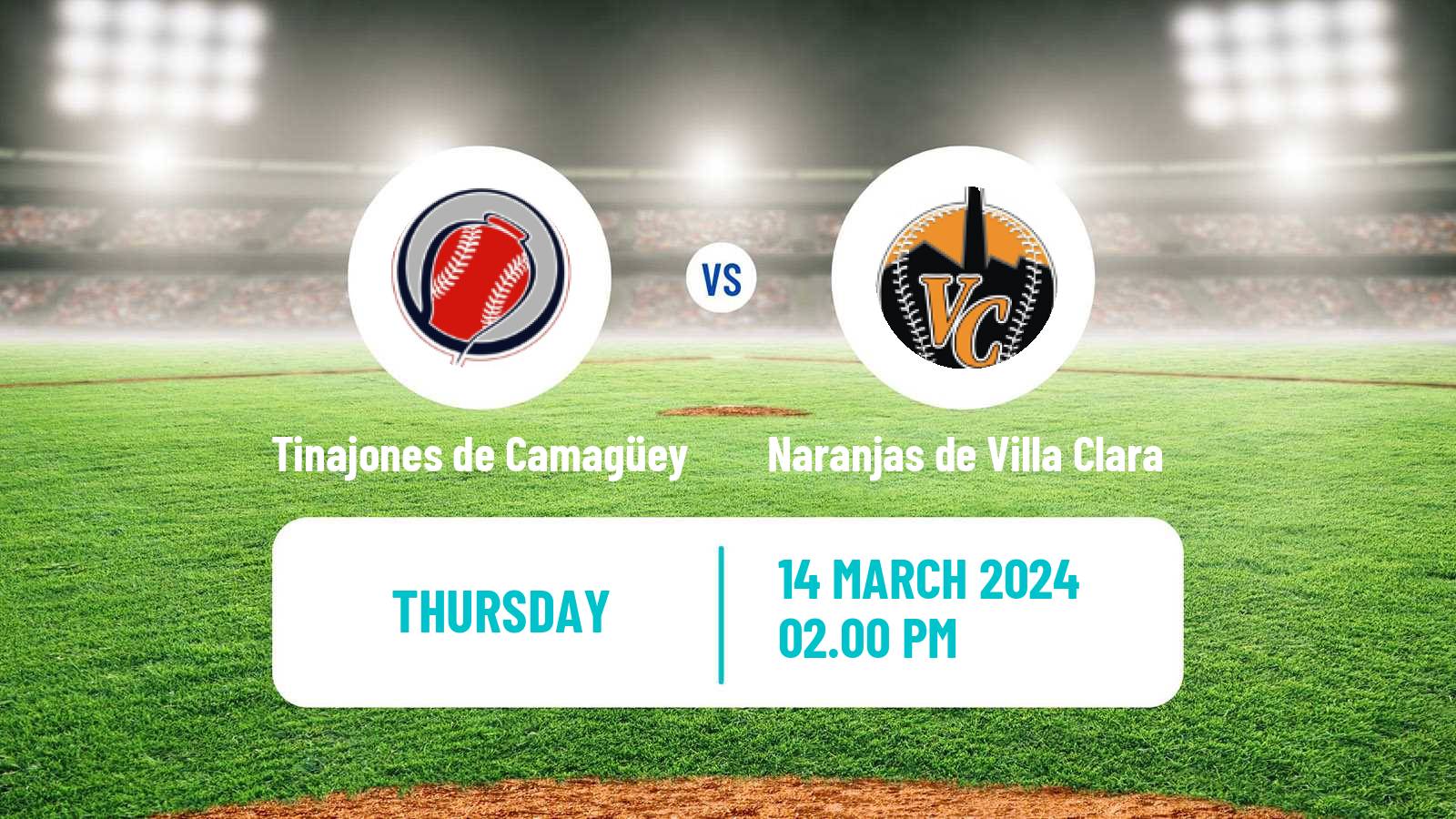 Baseball Cuba Serie Nacional Baseball Tinajones de Camagüey - Naranjas de Villa Clara