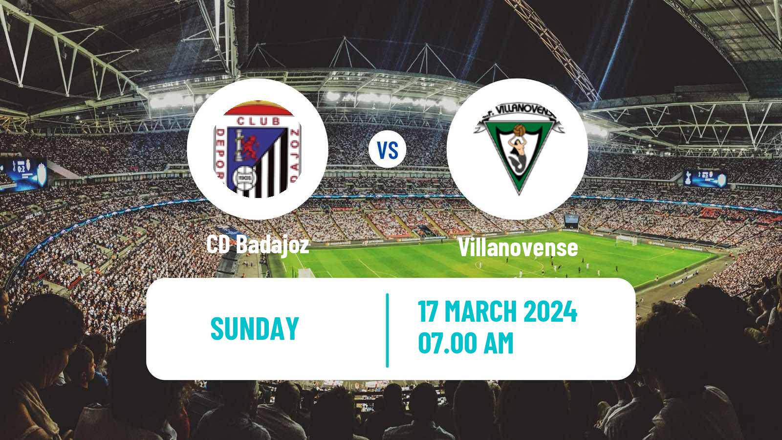 Soccer Spanish Segunda RFEF - Group 5 Badajoz - Villanovense