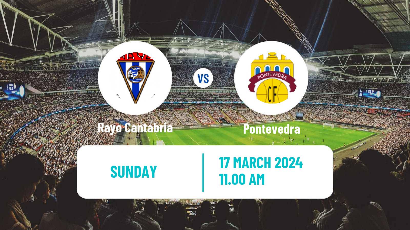 Soccer Spanish Segunda RFEF - Group 1 Rayo Cantabria - Pontevedra