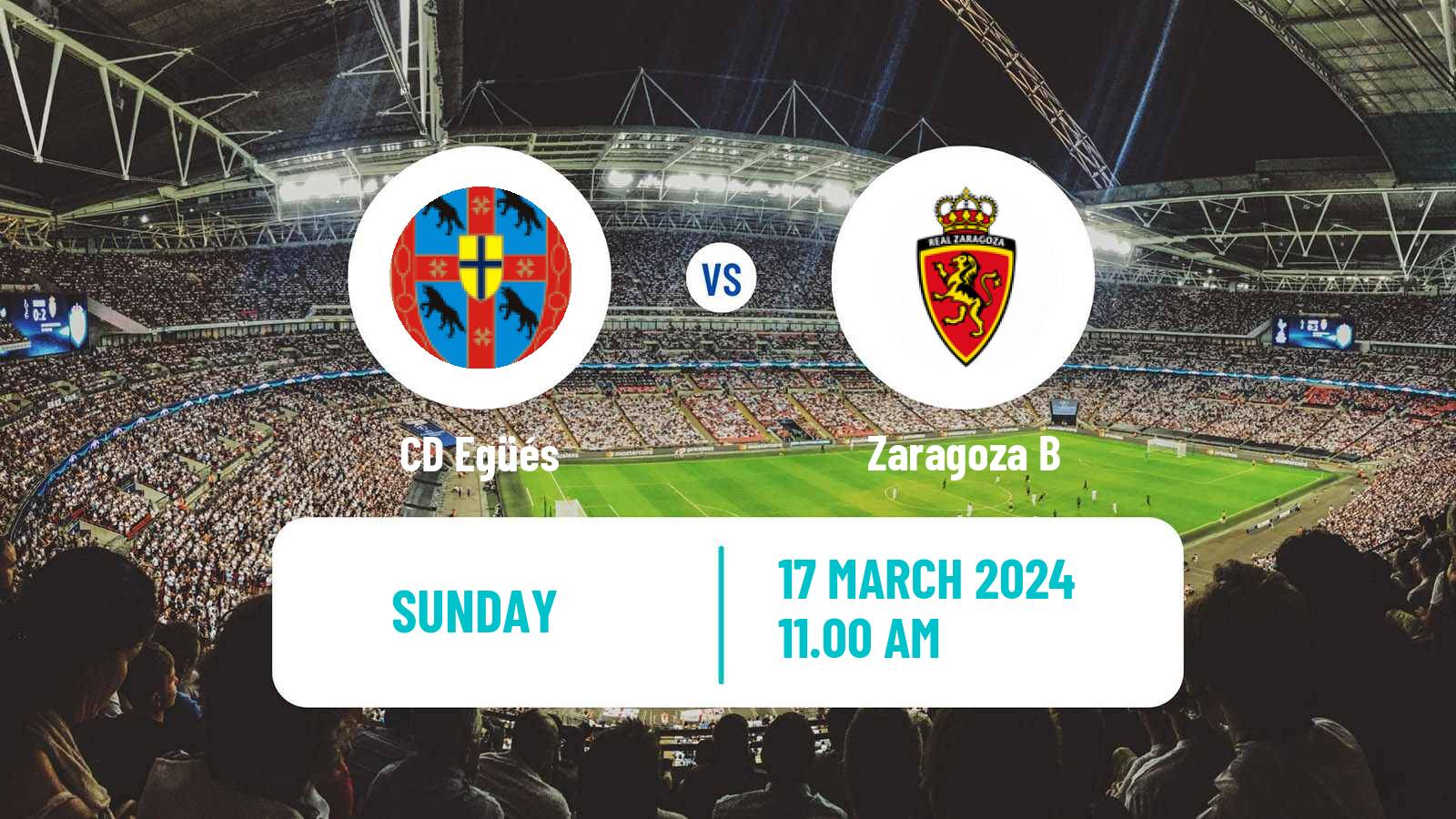 Soccer Spanish Segunda RFEF - Group 2 Egüés - Zaragoza B
