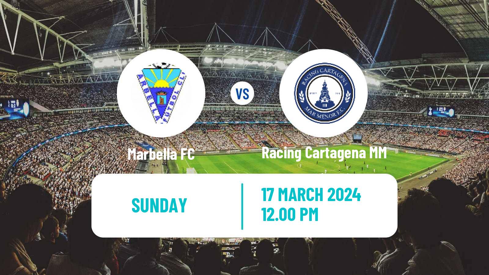Soccer Spanish Segunda RFEF - Group 4 Marbella - Racing Cartagena MM