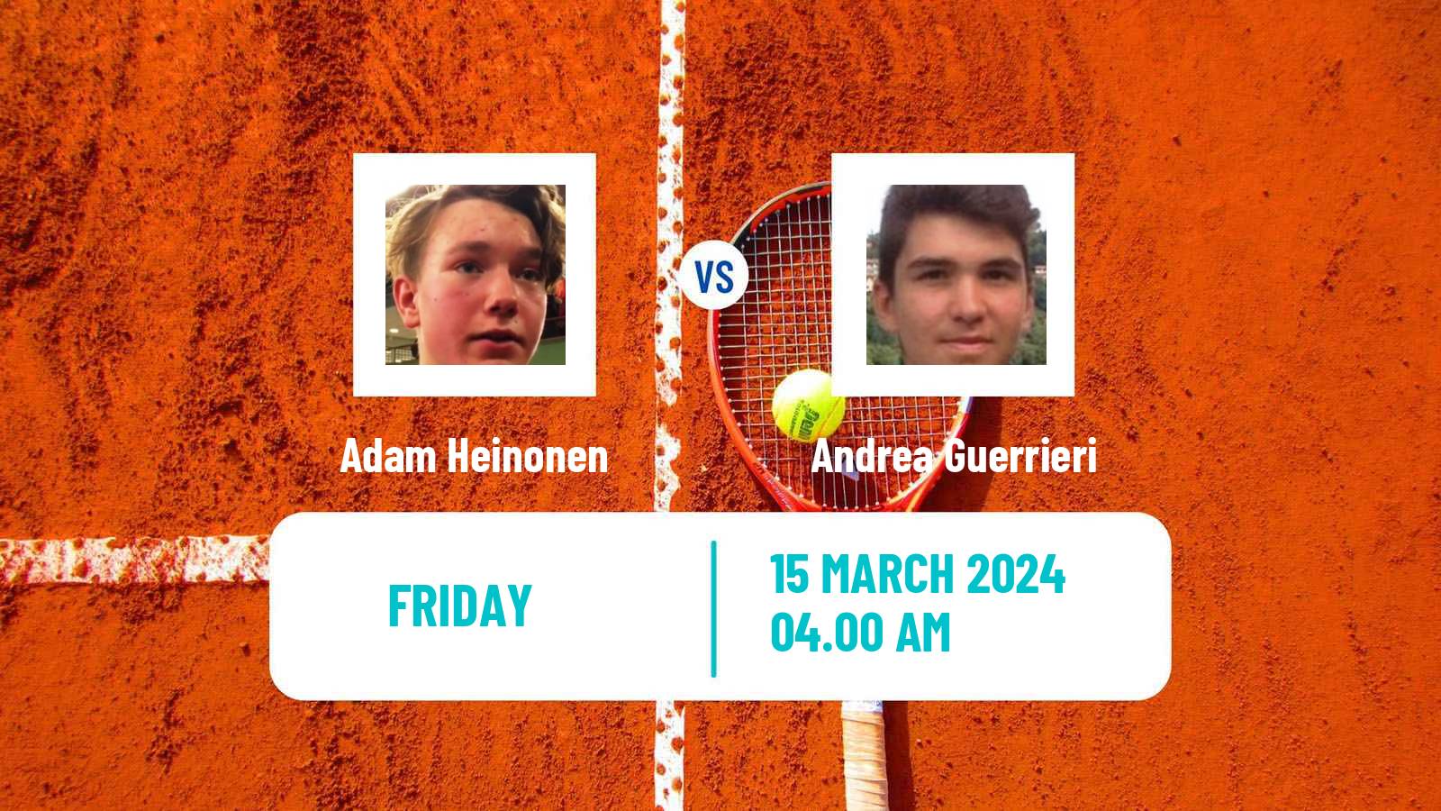 Tennis ITF M15 Heraklion 2 Men Adam Heinonen - Andrea Guerrieri