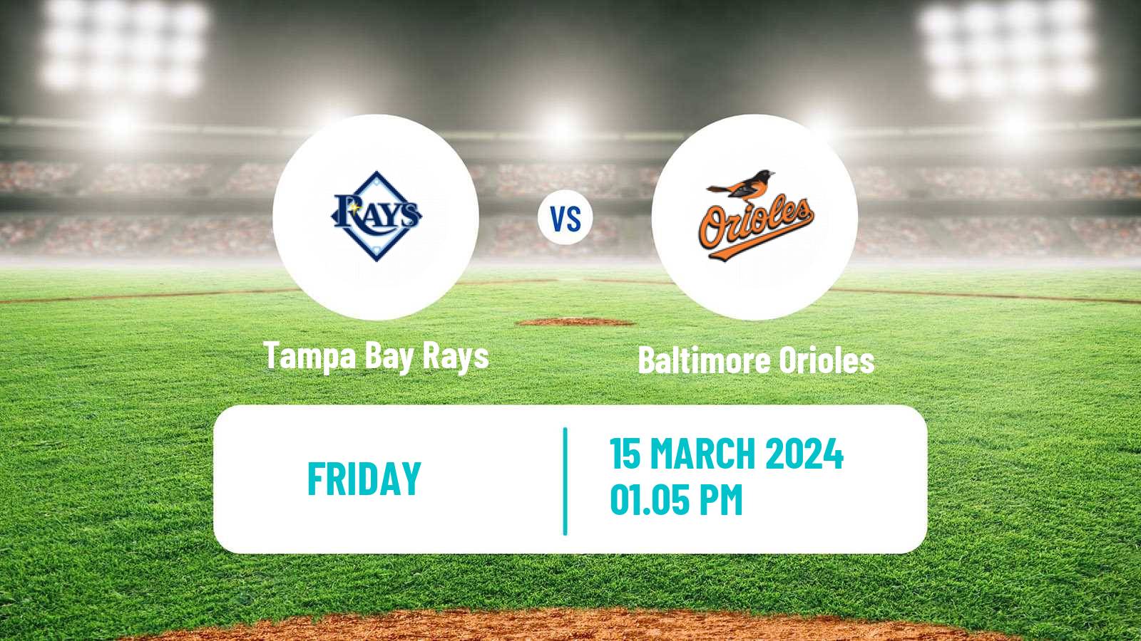 Baseball MLB Spring Training Tampa Bay Rays - Baltimore Orioles