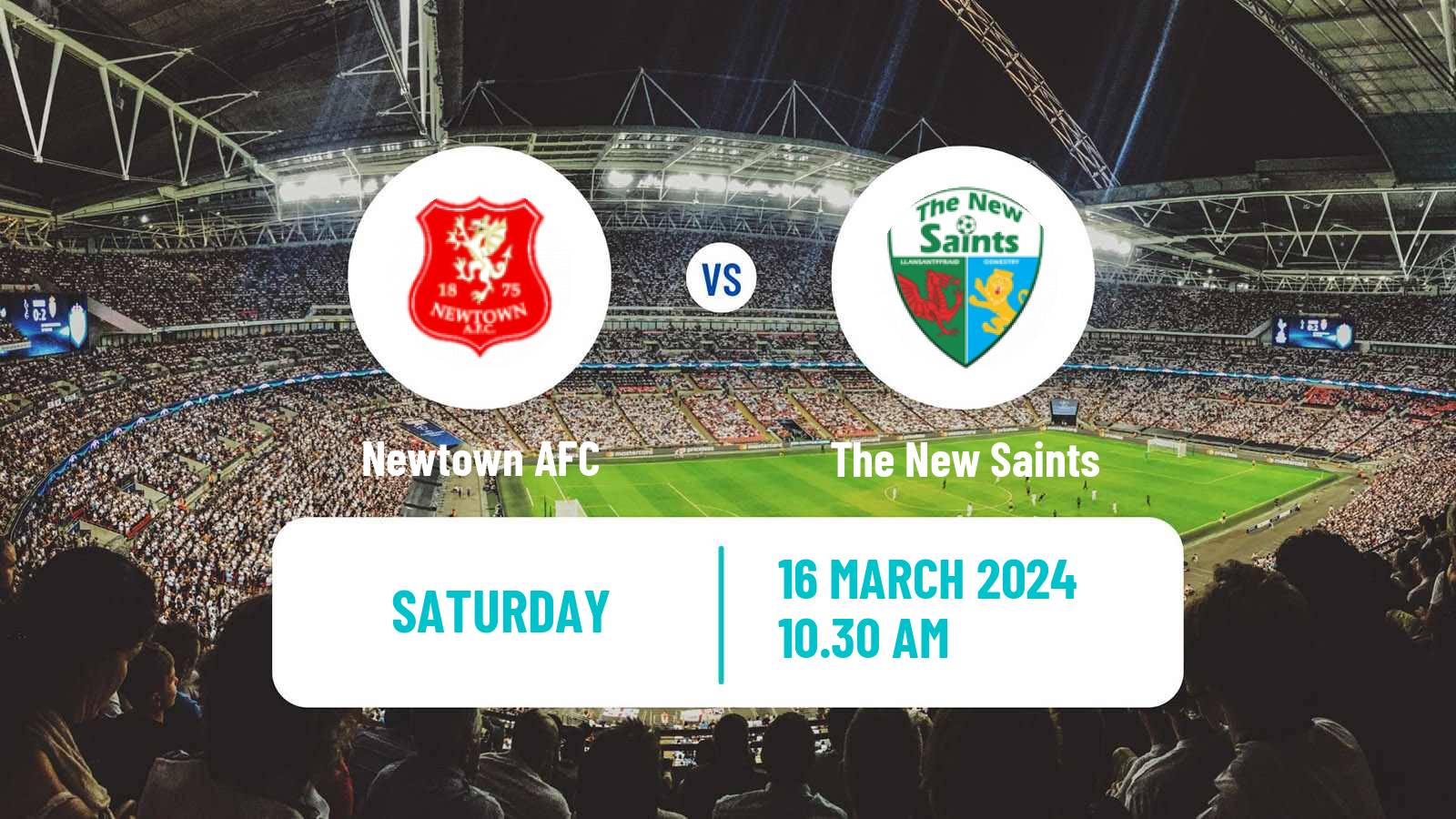 Soccer Welsh Cymru Premier Newtown - The New Saints