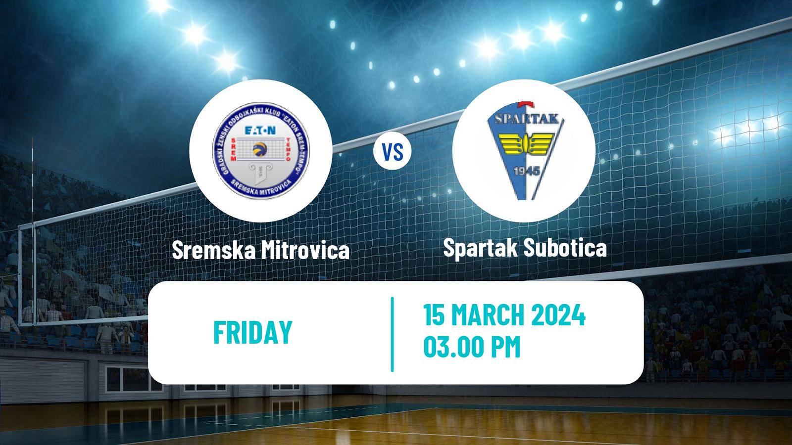 Volleyball Serbian Liga Volleyball Women Sremska Mitrovica - Spartak Subotica
