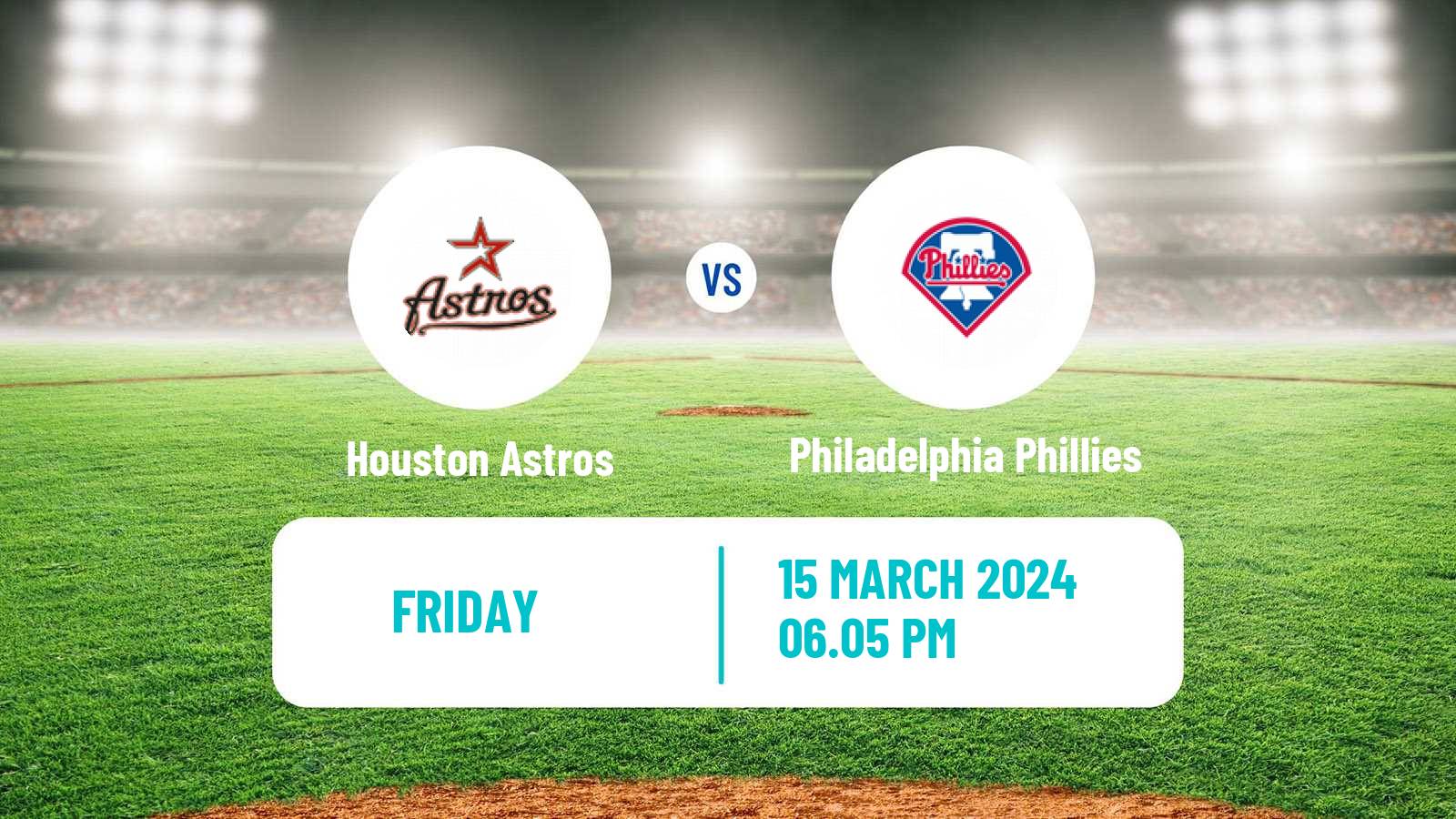 Baseball MLB Spring Training Houston Astros - Philadelphia Phillies